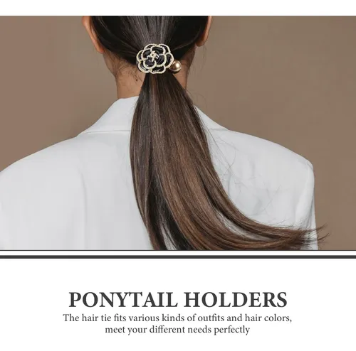 Cinta Para El Pelo Con Forma De Flor, Soporte Para Coletas,