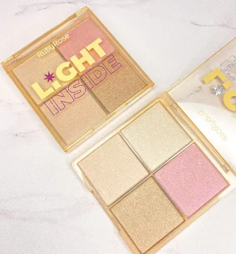 Paleta De Iluminador Light Inside Ruby Rose Efecto Luminoso