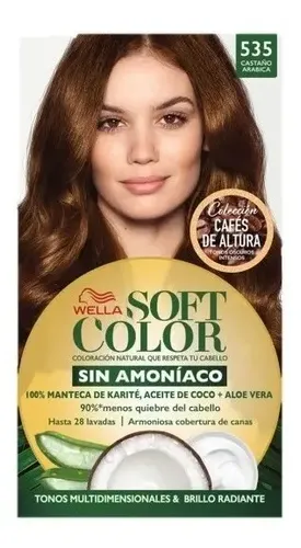 Tintura Soft Color Wella Coloracion Sin Amoniaco Tono 535