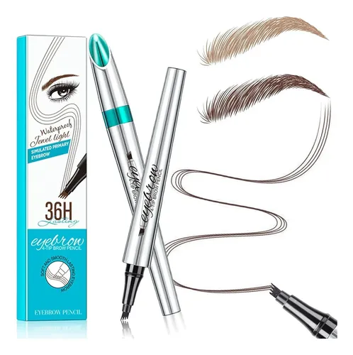 Lápiz Microblading Ceja Lumiyou Marrón Oscuro Resistente