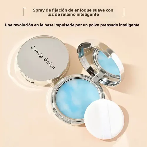 Base Polvo Efecto Cielo Azul Sin Ceniza Control Aceite Natur