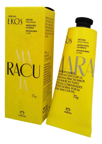 Crema Manos Nectar Nutritiva Natura Ekos Maracuya Pomo 75gr
