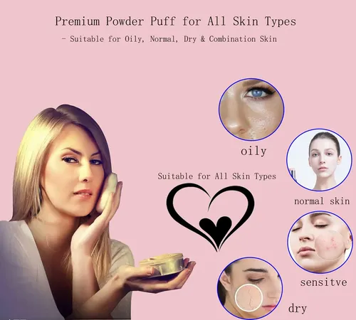 Borlas De Maquillaje Ultrasuaves Y Lavables De Terciopelo