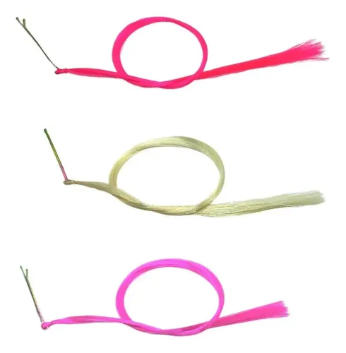 Pelo De Colores X 10 Mechones Mechas Clips Cotillon Souvenir