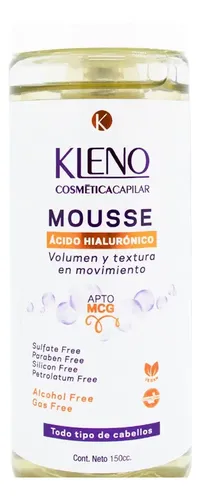 Mousse ácido hialuronico volumen apto Mcg Kleno 150cc