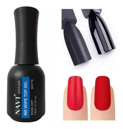 Top Coat Matte Navi Gel Soak – Off 10ml Uv/led Premium Color Transparente