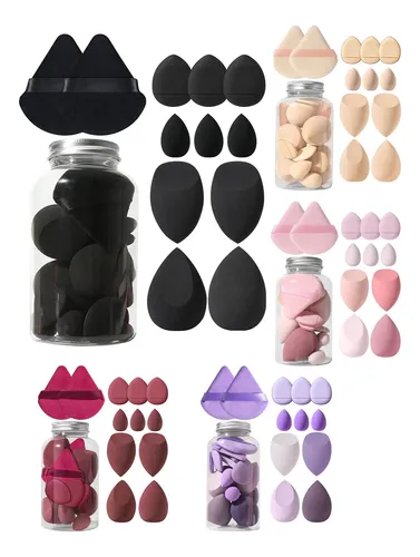 Set De Esponjas Para Maquillaje Con Estuche Organizador