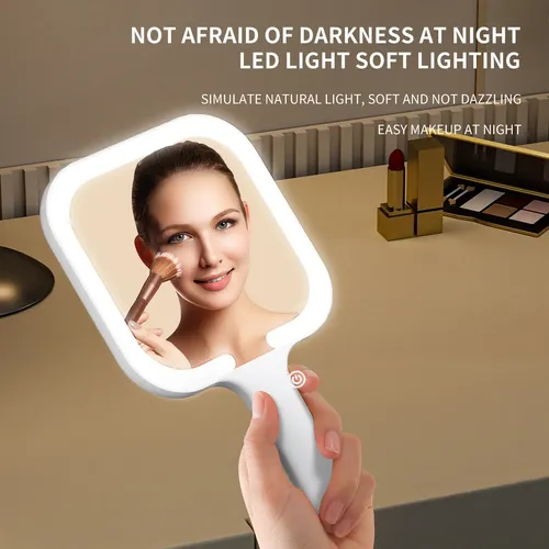 Espejo Luminoso Con Luz Portátil Recargable Dressing Mir
