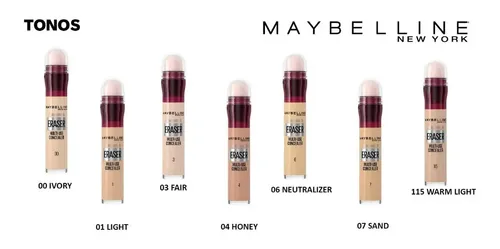 Corrector De Ojeras Maybelline Eraser Eye Tono 01 Light