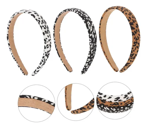 Gy- 3 Diademas Leopardo Cebra Retro Elegantes Mujer Mixed Color*3