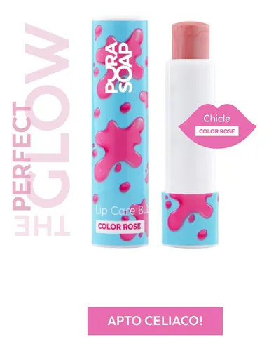 Bálsamo Labial Hidratante Con Color Pura Soap- Bubble/ Rosa