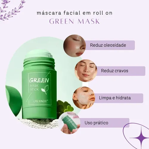 Máscara Mask Stick Chá Verde Anti Acne Limpeza Profunda