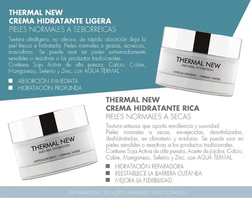 Crema Hidratante Rica Facial Termal Piel Seca 50 Gr Idraet