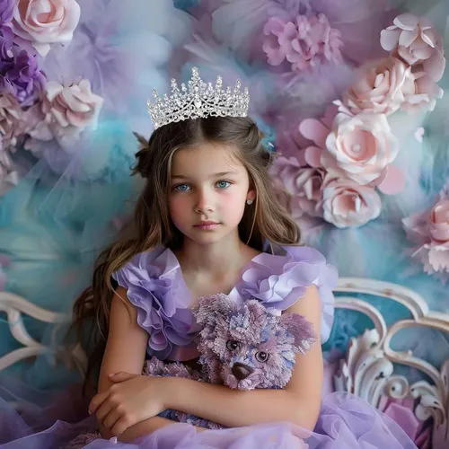 Tiara Con Corona Schmoopy Para Mujer, Accesorios De Pelo Par