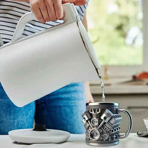 Jsjx Taza & Acero Inoxidable Motor V8 – Diseño Hu, For Café