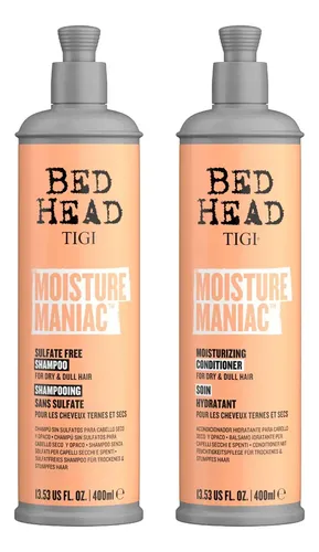 Tigi Bed Head Moisture Maniac Kit Shampoo Enjuague Chico 3c