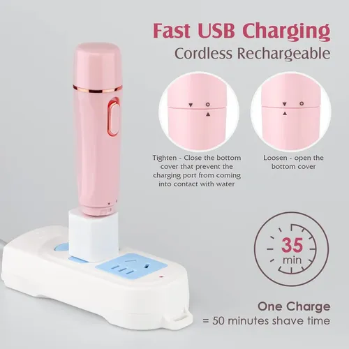 Depiladora Eléctrica 4 En 1 (recargable Por Usb)