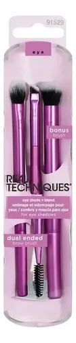 Set de Brochas de Maquillaje Real Techniques, 3 Piezas Violeta