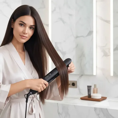 Planchita De Cabello Klasse Con Tecnologia Cerámica 230°c Negro