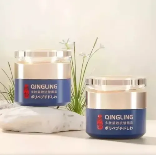 Crema Facial Antiedad Qingling Con Péptidos Acneica Día/noche