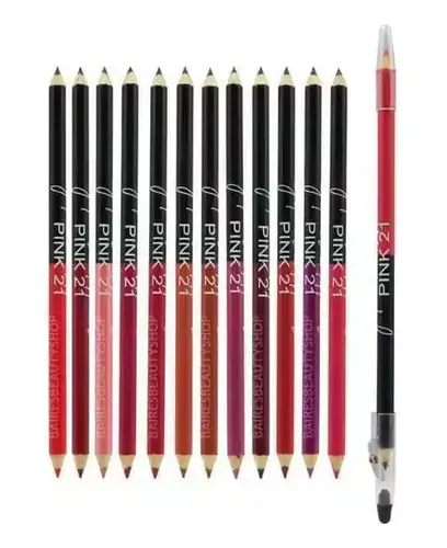 Lapiz Delineador Ojos Labial 2en1 C/saca Punta Make Up Surti