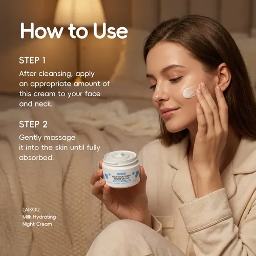 Crema Facial Laikou Leche Día Y Noche Hidratante 60g Normal Día/noche