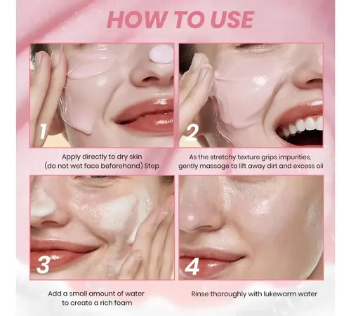 Limpiador Facial Hidratante Pdrn Rosa Niacinamida Kbeauty Todo Tipo De Piel Día/noche
