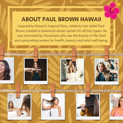 Plancha Para Cabello Paul Brown Hawaii Pro Nano Titanio