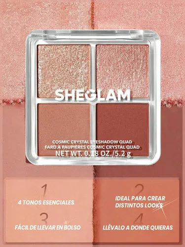 Paleta de sombras de ojos Sheglam Cosmic Crystal de 4 colores