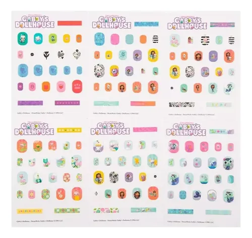 La Casa De Gabby Stickers Para Uñas Con Esmalte Infantil