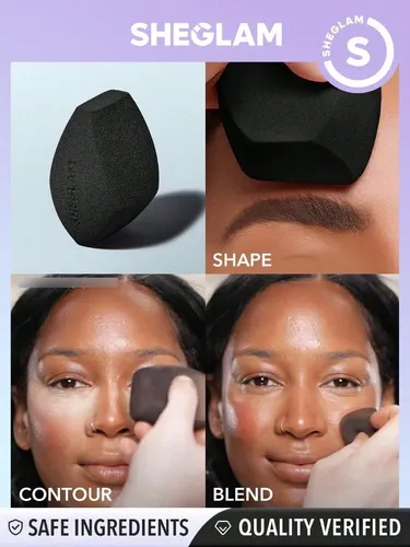 Esponja Multifacética Para Maquillaje Sheglam Negro
