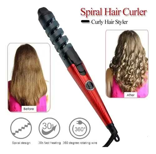 Buclera Rizador De Pelo Spirale Espiral Ceramica Rulera Rulo