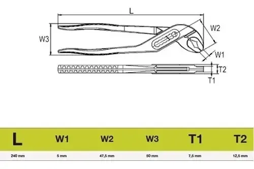 Pinza Pico De Loro Irimo Tenaza Ajuste Rapido 250mm