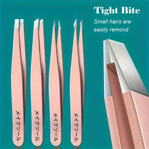 Pinzas Cejas Profesional Acero Inoxidable Inclinado 1pza
