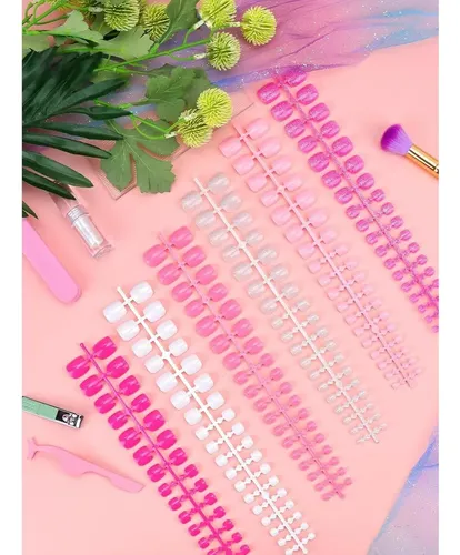 Uñas Postizas Para Dedos De Los Pies Ebanku 216 Piezas 18 Se