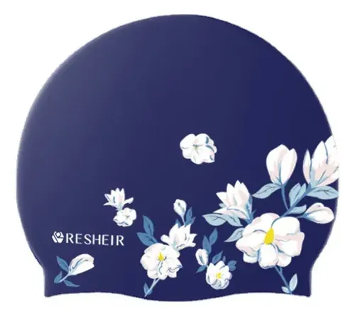 A Gorro De Natación De Silicona Impermeable Para Mujer De A