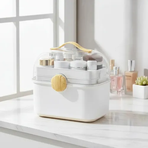 Organizador Multipropósito Oh My Shop 3 Niveles Plástico Tapa Transparente