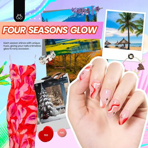 Kit Esmalte Semipermanente 32 Colores Uv Base Top Coat