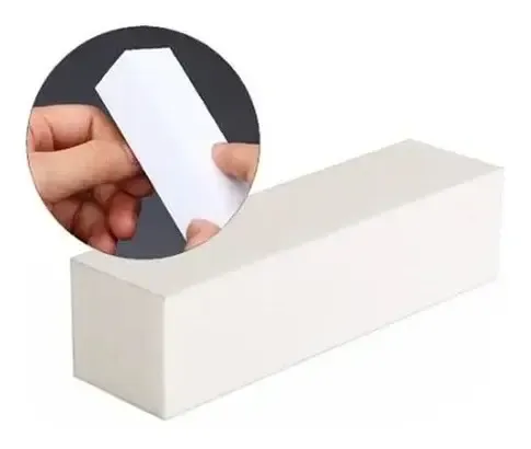 Block Blanco Lima Pulidor Buffer Para Uñas Esculpidas