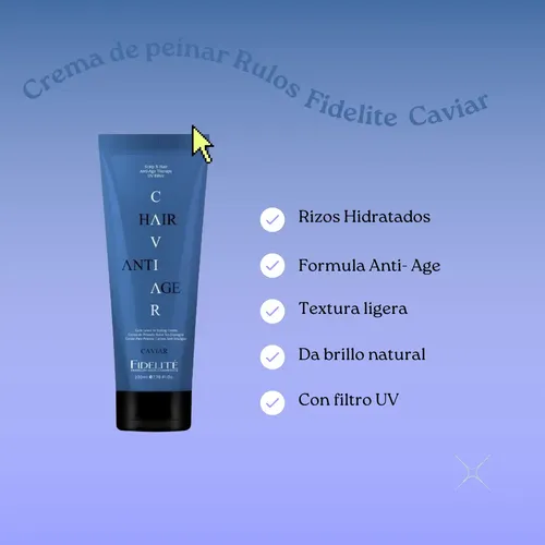 Crema Para Peinar Rulos Rizos 250ml Fidelite Define Controla
