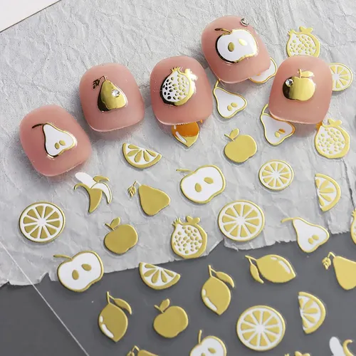 Pegatinas Doradas For Decoración De Uñas, Calcomanías, A