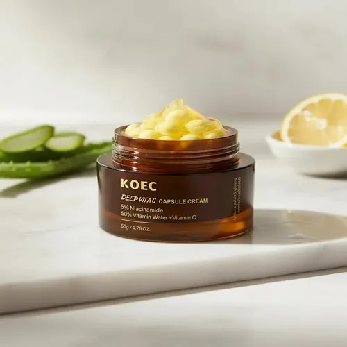 Koec Crema Facial Capsulas Vita C 50% + Niacinamida 5% 50g Todo Tipo De Piel Día/noche