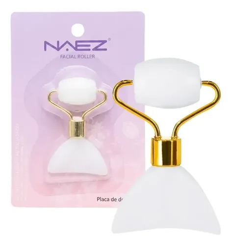 Mini Rodillo Y Guasha Facial Corporal Naez Masajeador 2 En 1