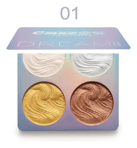Iluminador Facial En Polvo Brillante Paleta De Maquiagem