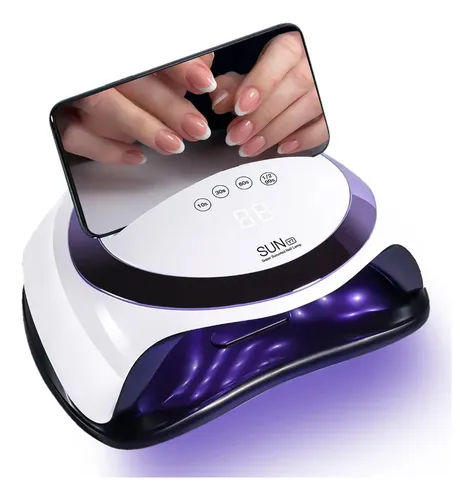 Cabina Uñas Led Profesional 168w Sun Y7 Apoya Celular Sensor Color Blanco