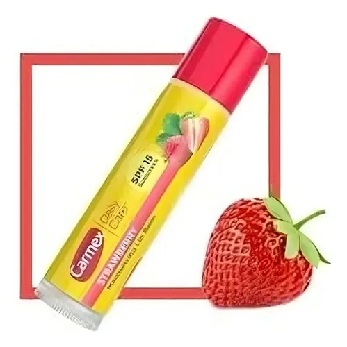 Bálsamo labial Carmex de fresa para labios secos y agrietados