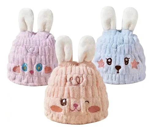 ~ 3pcs Gorro Secador De Pelo Infantil Super Absorbente ~~