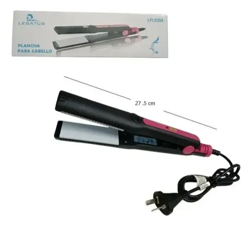 Plancha De Pelo Legatus Modelo Lpl035a Profesional – Negro Y Rosa