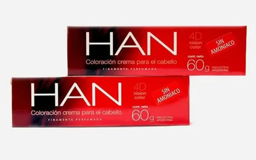 Han Coloracion Permanente Sin Amoniaco Pomo X60gr.