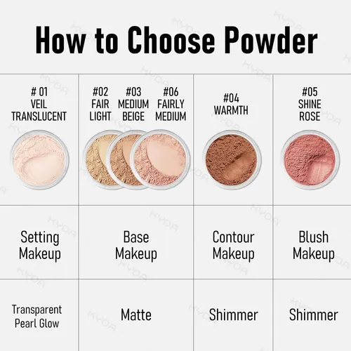Kyda Polvo Suelto Mineral Spf 35, Polvo De Ajuste